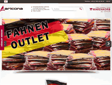 Tablet Screenshot of fahnen-meer.com